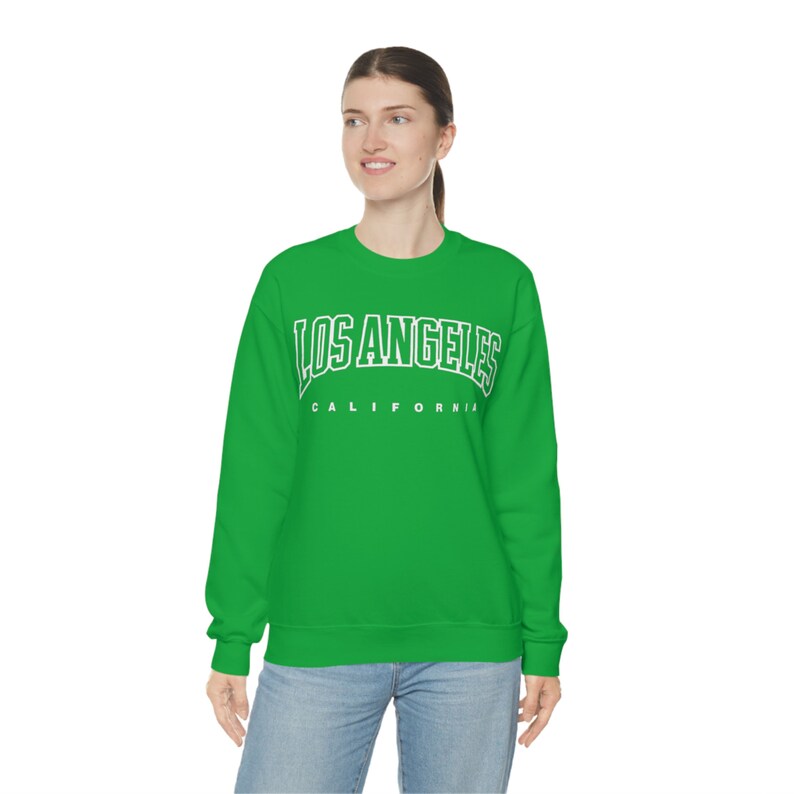 Unisex Oversized Sweatshirt Los Angeles California Crewneck Etsy