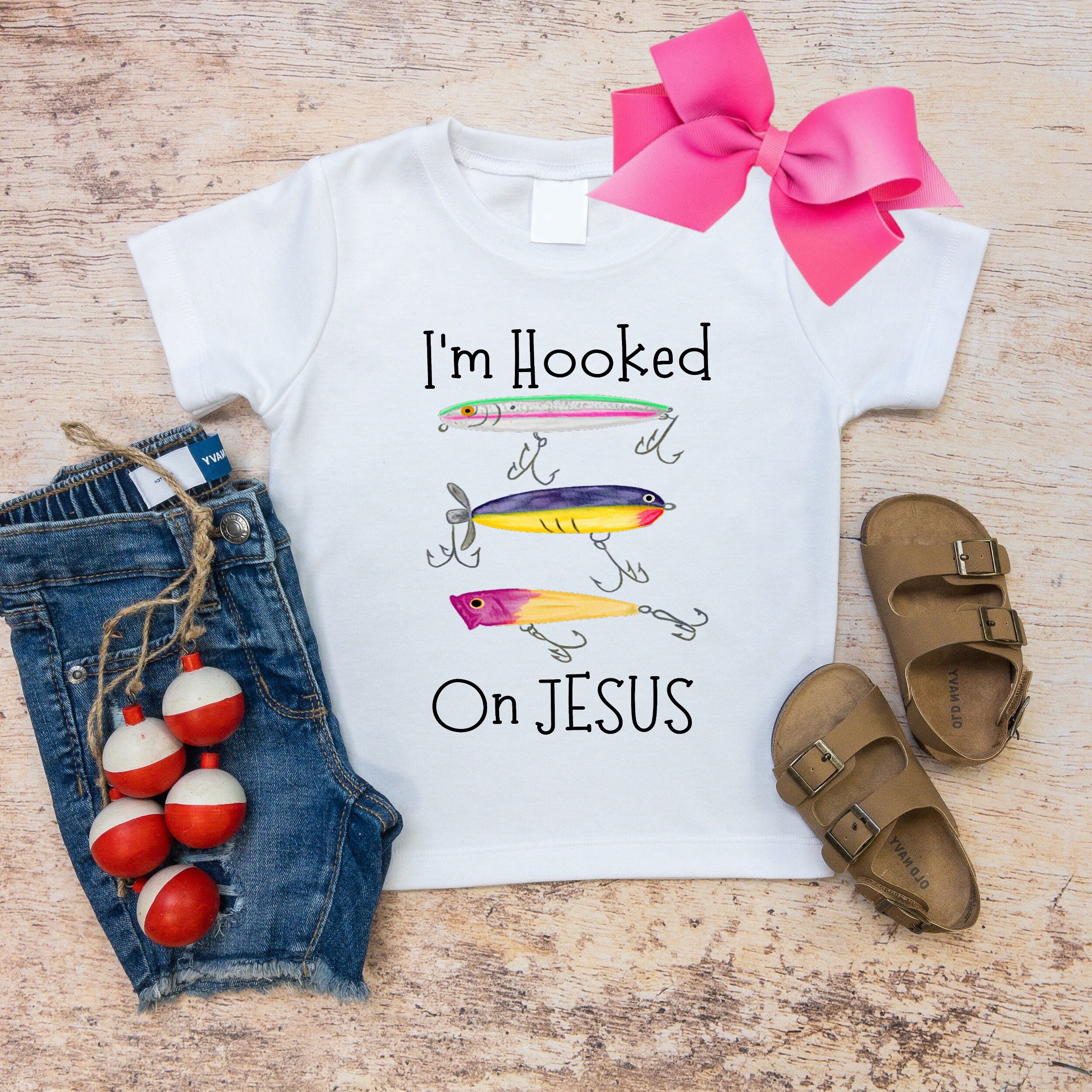 I'm Hooked on Jesus Men's Christian Long Sleeve T Shirts I'm Hooked on Jesus Men's Christian Long Sleeve T Shirts