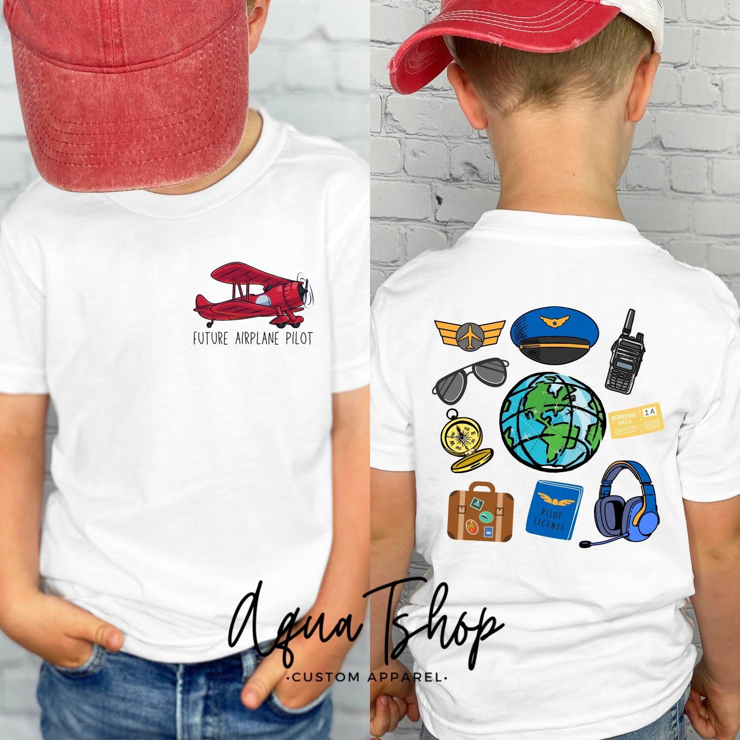Future Pilot Shirt for Kids, Plane Cute Shirt,kids Airplane Shirt,pilot Kid Shirt,childrens Aviation Shirt,airport Diary, Hot Air Balloon - Etsy