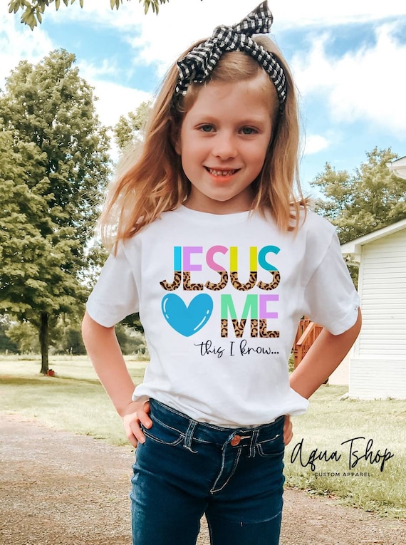Jesus Loves Me Scripture Kids T shirt Jesus Loves Me Scripture Kids T shirt