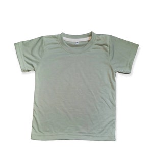 Kids 100% Polyester Sage Sublimation Tshirt Soft Cotton Feel, Sublimation Tshirts For Toddlers, Fast Shipping Sublimation Blanks, Sub Tshirt