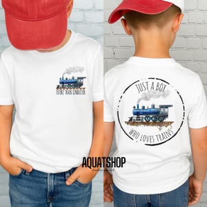 Just A Boy Who Loves Trains Tshirt, Future Train Conductor Shirt, Children&#39;s Train Tshirt, Locomotive Shirts For Toddlers, Train Birthday