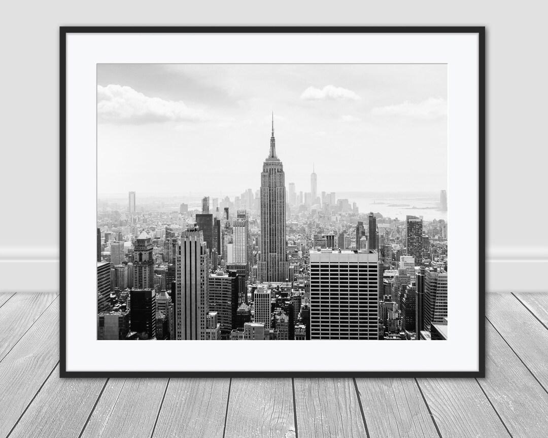 New York City Skyline Empire State Building Digital Print Instant ...