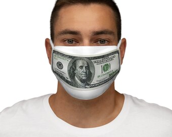 Hundred Dollar Bill - Snug-Fit Polyester Face Mask
