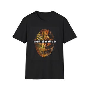Vintage Shield Unisex T-Shirt, Retro Graphic Tee, Nostalgic TV Show Apparel, Pop Culture Top, Classic Logo Clothing