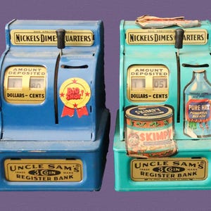 Uncle Sam's 3 Coin Register Bank - Etsy