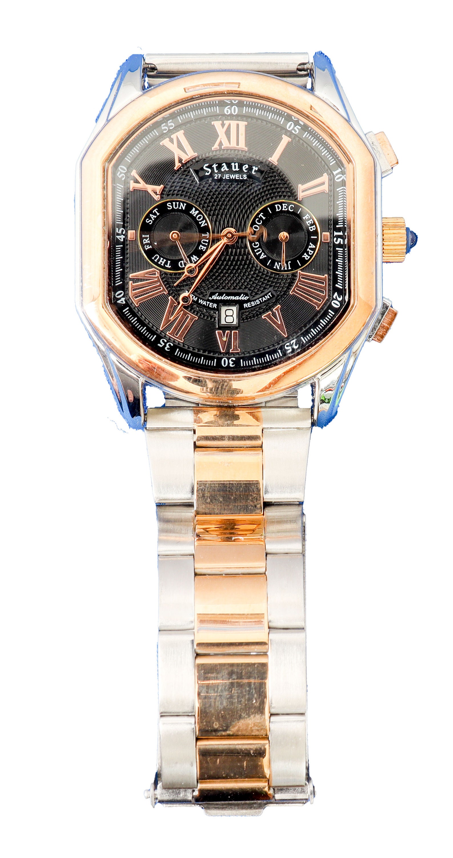 Stauer Versailles Automatic Watch for Men Black dial Analog Watch