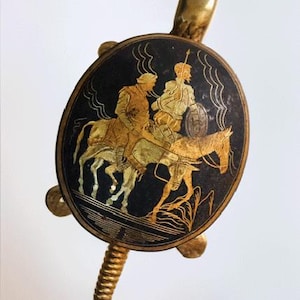 VINTAGE/RARE - BOJ Eibar Espana - A Damascene Turtle Hotel Desk Bell - Spain - 1950