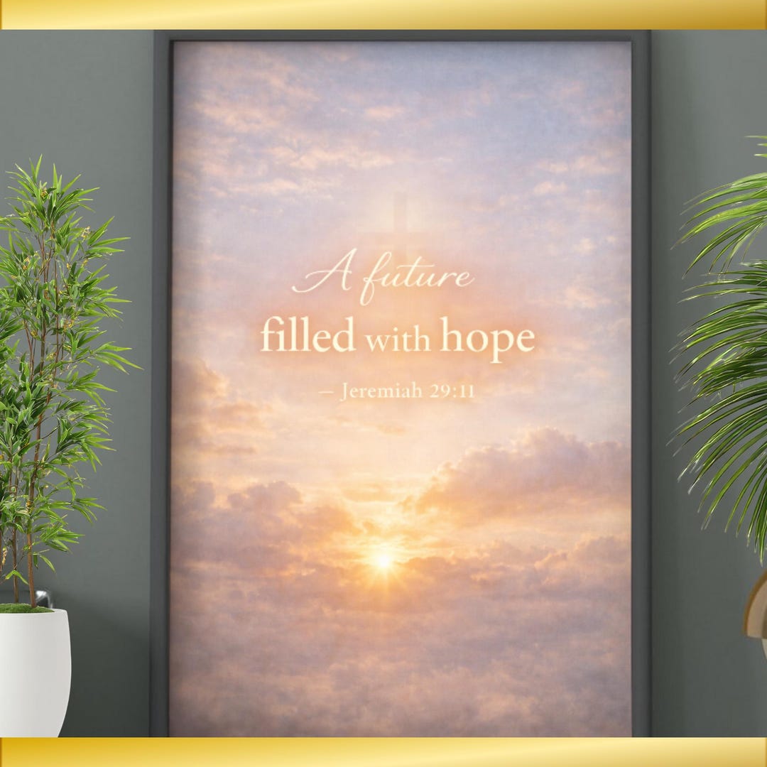 Jeremiah 29:11 Wall Art Printable | Christian Wall Art | Bible Verse ...
