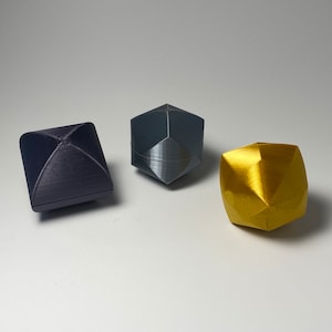 Steinmetz Solid Set, 3D Printed Bicylinder, Tricylinder, Quadcylinder, Volume of Intersecting Cylinders
