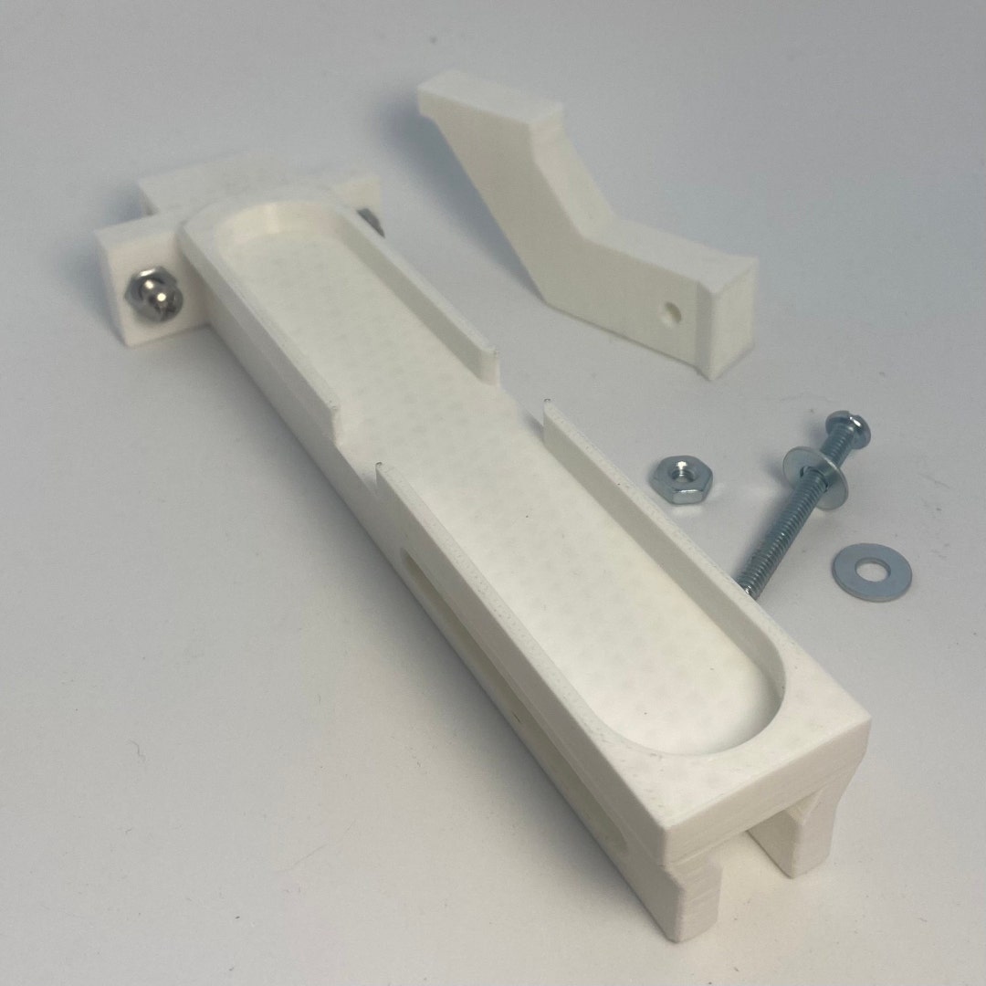 Windowsill Brackets for Utilitech Box Fan 3D Printed Windowsill