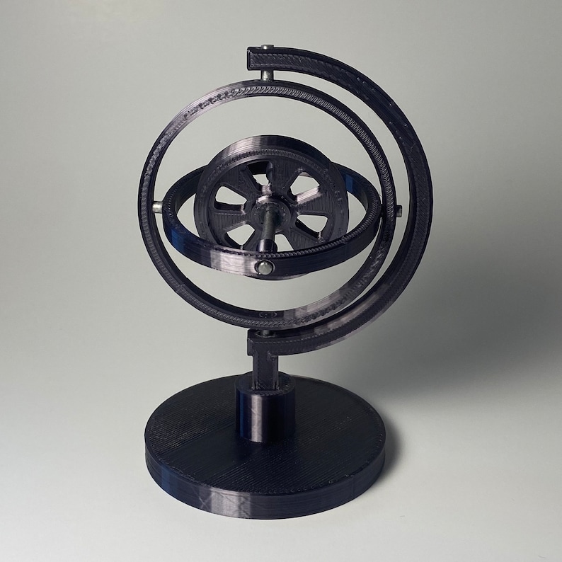 Gyroscope Desk Toy, 3D Printed Desk Ornament Etsy