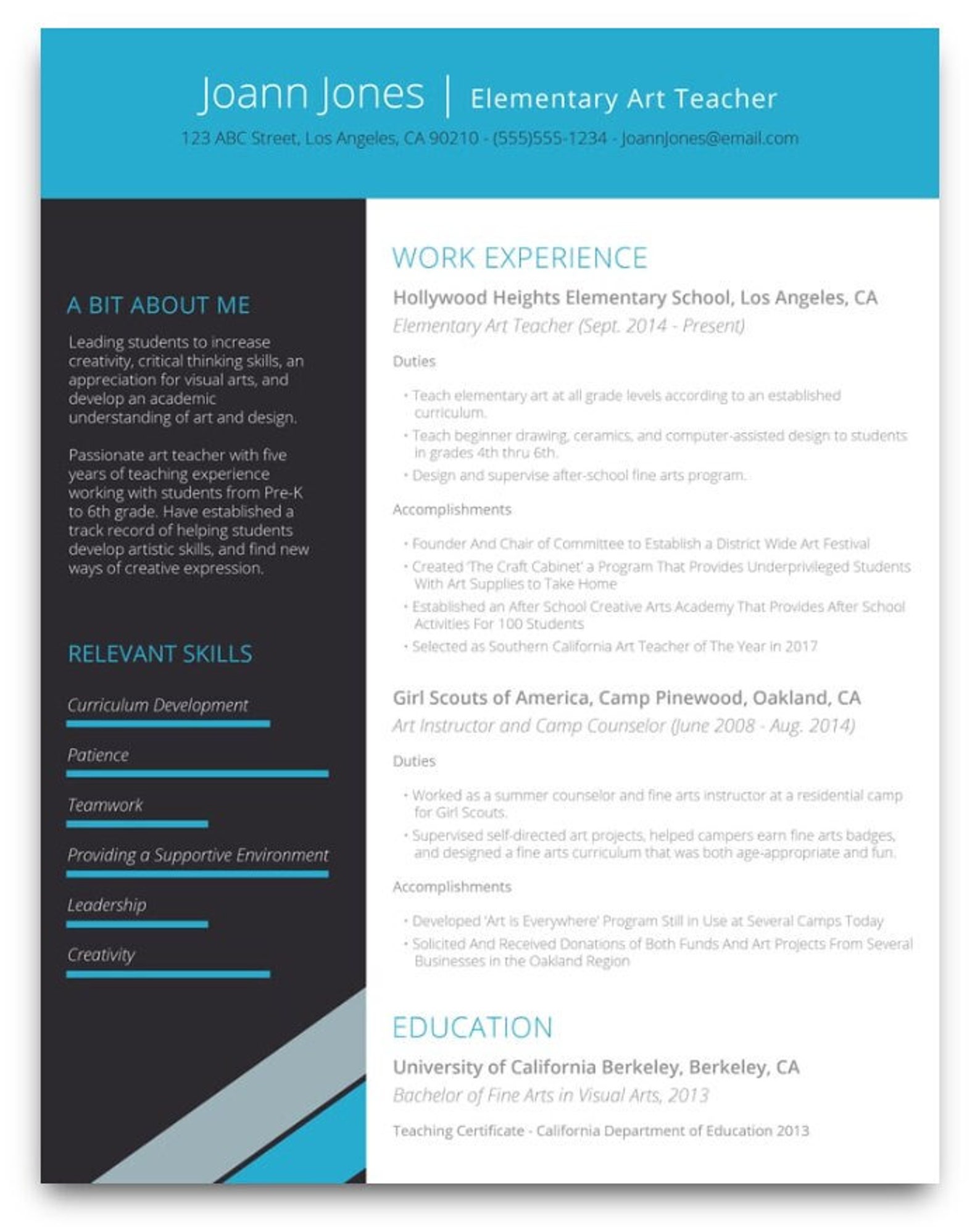 Teacher Resume Template Word, Pages, Google Docs Teaching Resume Teacher Resume Template Word, Pages, Google Docs Teaching Resume