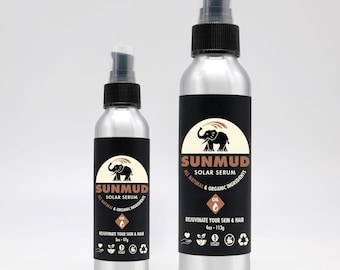 SUNMUD Solar Repair Serum, after sun moisturizer, skin serum, face oil, body oil, serum, serum for face, serum for skin, skincare, for hair