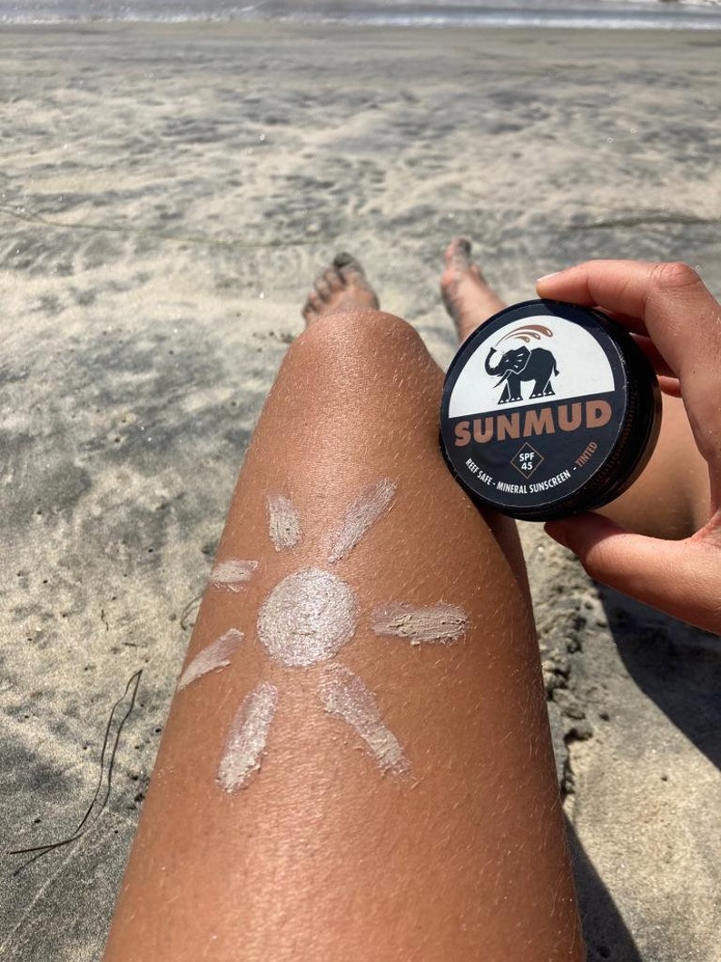 SUN MUD Mineral Sunscreen SPF 45 Broad Spectrum Nonnano Etsy
