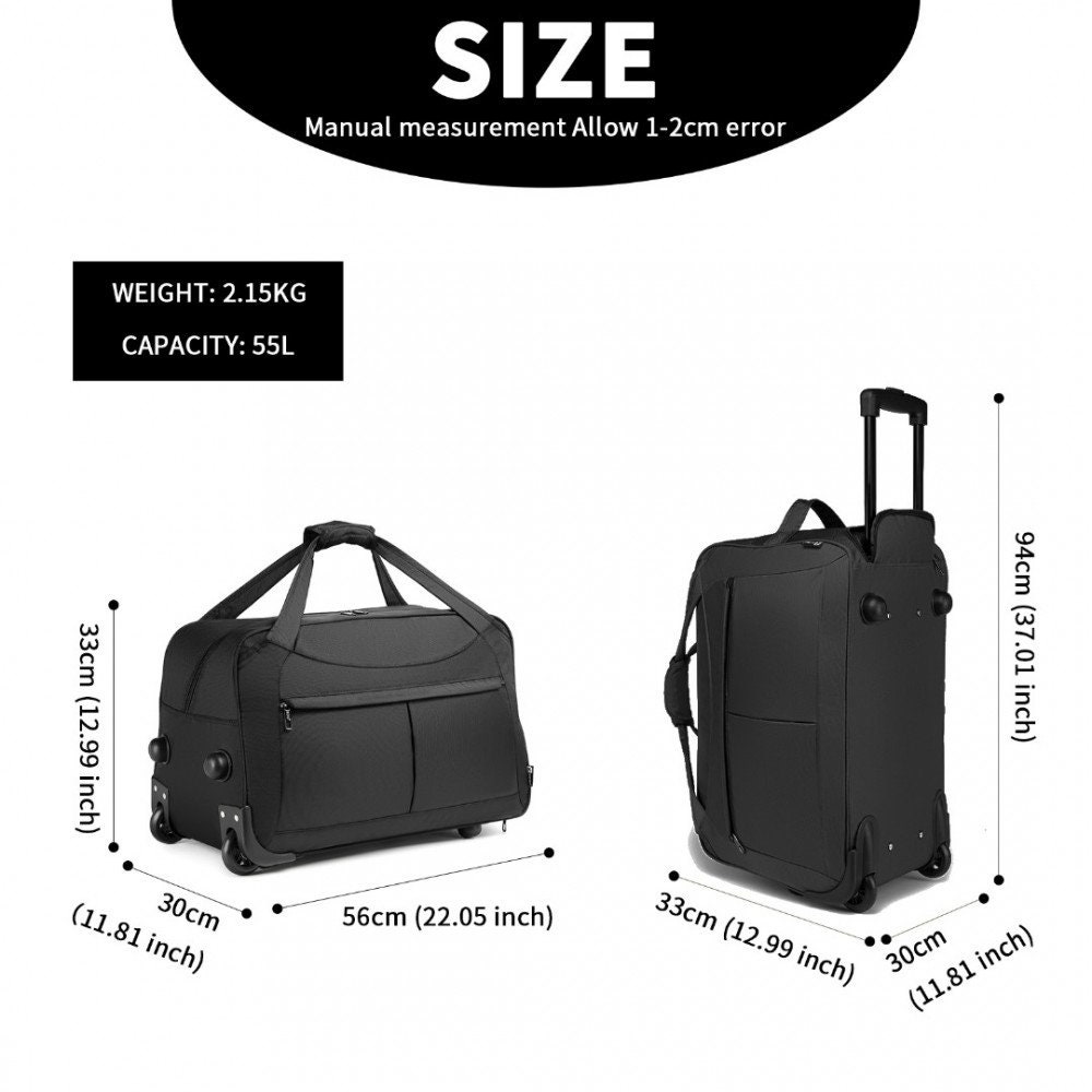 Foldable Luggage Bag, Foldable Bag on Wheels, Travel Case, Trolley Bag