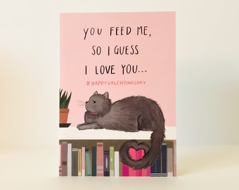 Cat Valentine's Day Card
