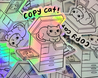 Copycat Holographic Sticker