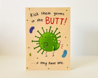 Get Well Soon Funny Greeting Card