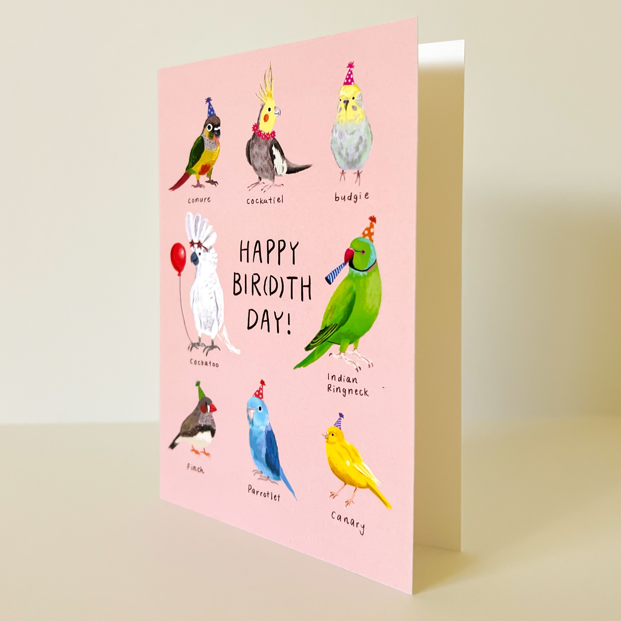 Happy Birdthday! Bird Birthday Card - Etsy