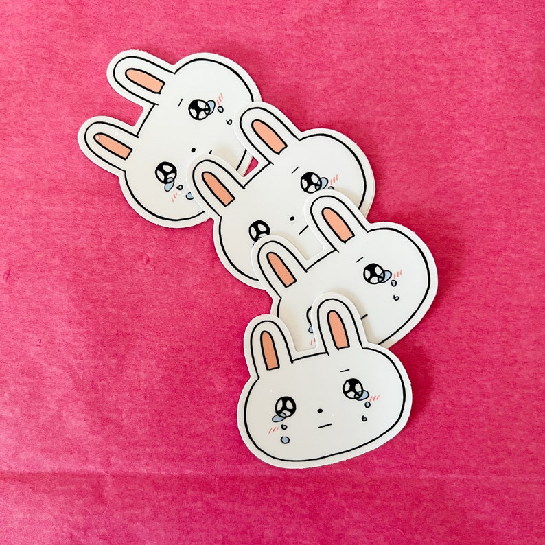 Cry Bunny Sticker image 3