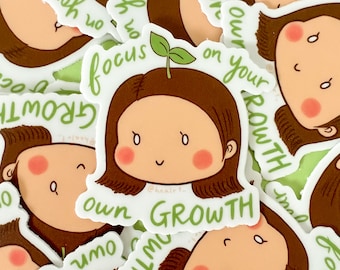 Focus on your own Growth Sticker