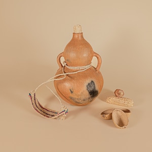 Mexican Vase, Clay Vessel, Traditional Vase, Home Decor, Folk Art, Made in Oaxaca Mexico