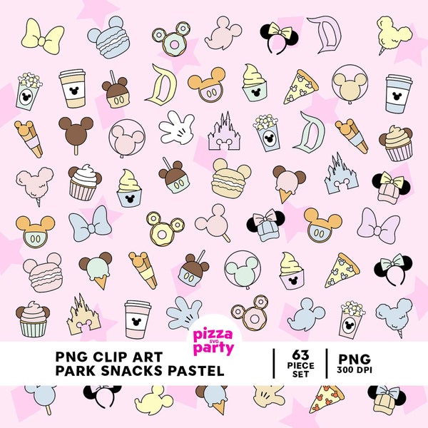 Mickey Food Clipart - Etsy
