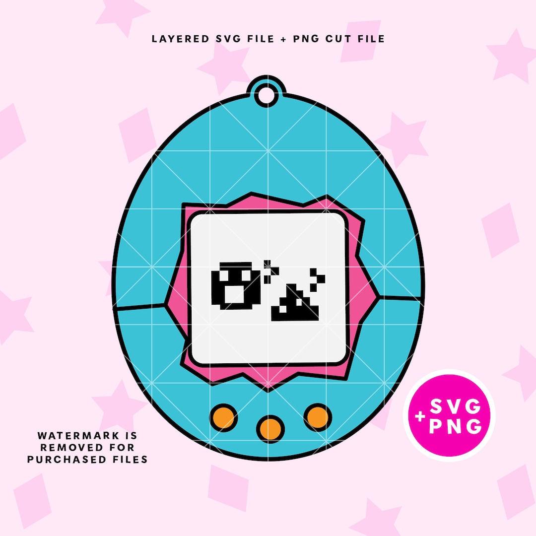 Tamagotchi Pet 90s 00s SVG Digital Download, SVG, PNG, Cricut