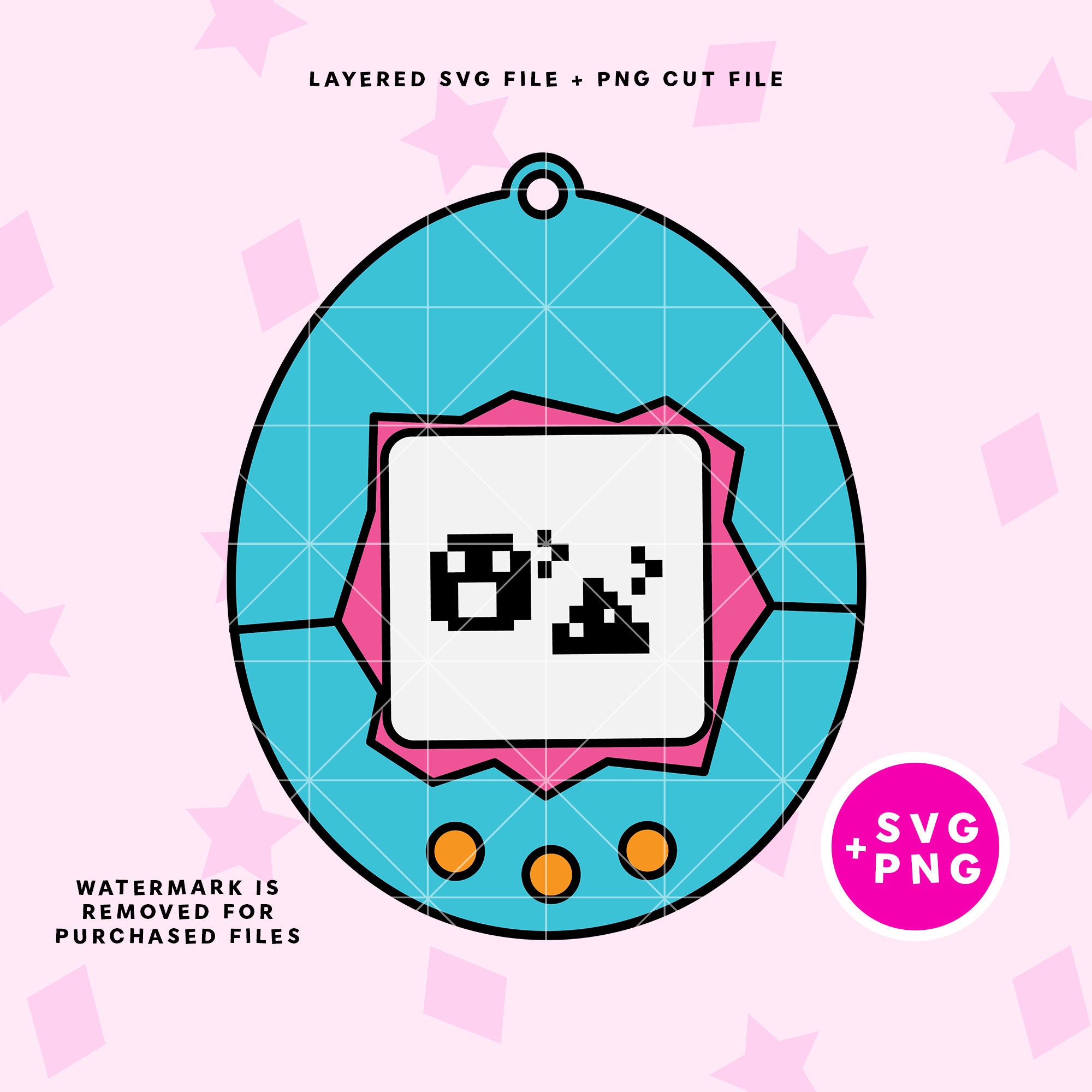 Tamagotchi Pet 90s 00s SVG Digital Download, SVG, PNG, Cricut