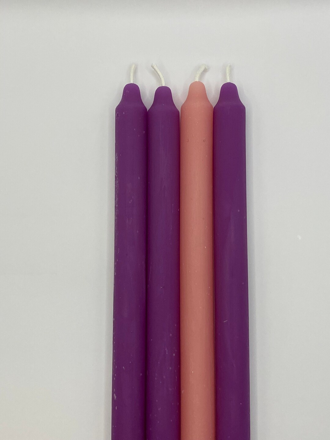 100 Pure Beeswax Catholic Advent Wreath Taper Candles Etsy