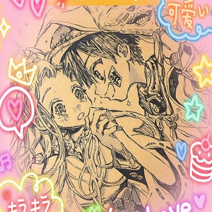 CUSTOM HAND DRAWN manga notebooks!!