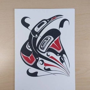 Raven by Danny Dennis Tsimshian Artist 6&quot;x9&quot; Art Card No. 3037
