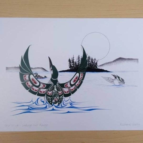 Indigenous Loon Art Etsy