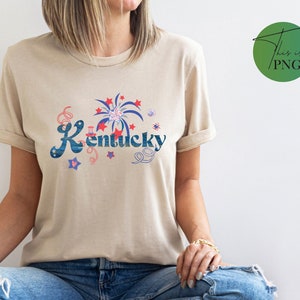 Kentucky Fourth of the July Png, Kentucky State png, Kentucky Word Art Png, Kentucky Clipart, Kentucky Sublimation Design, Patriotic DTG