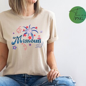 Missouri Fourth of July Png, Missouri State png, Missouri Word Art Png, Missouri Clipart, Missouri Sublimation Design, Patriotic America png
