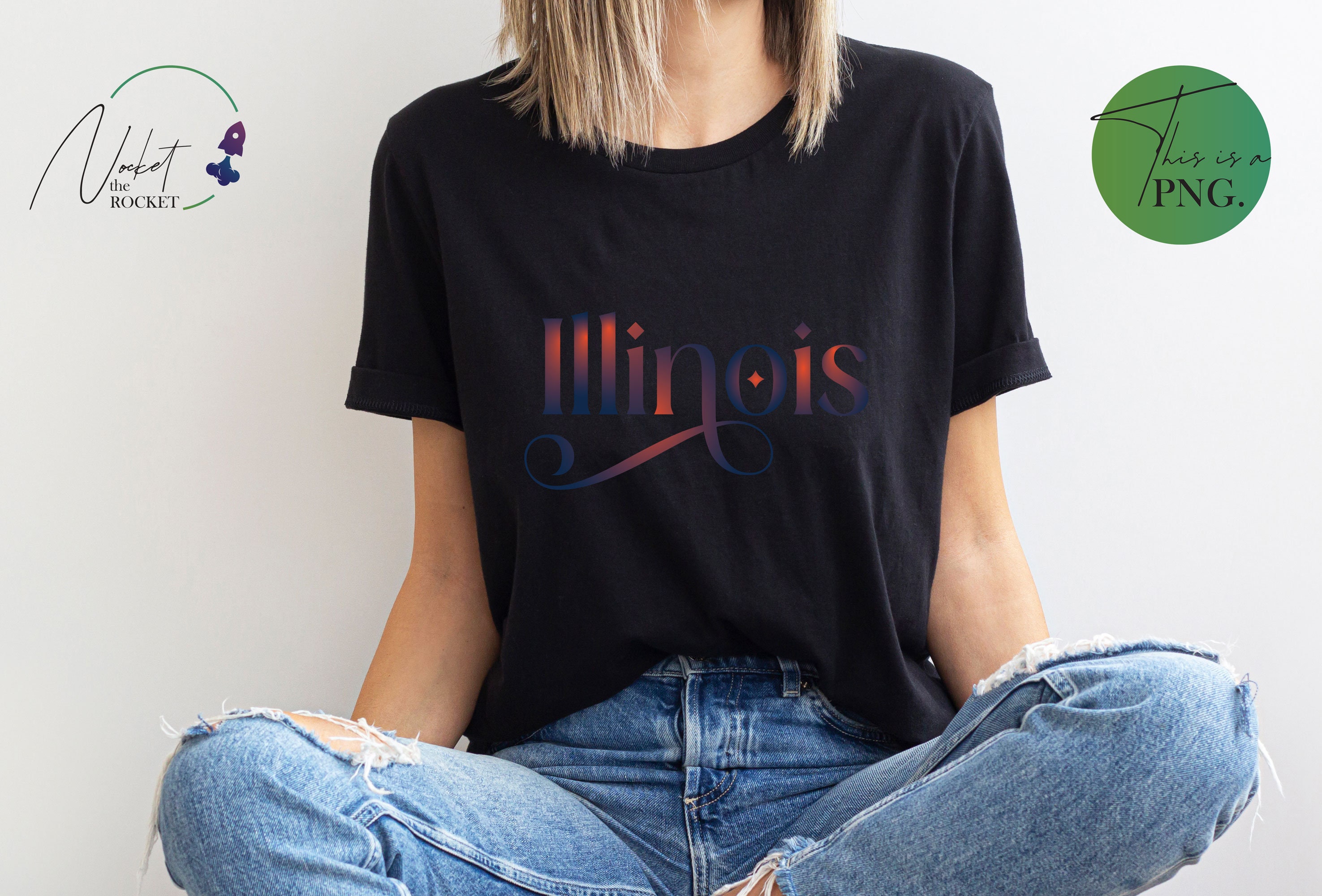 Illinois Script Png Illinois State Png Illinois Word Art - Etsy