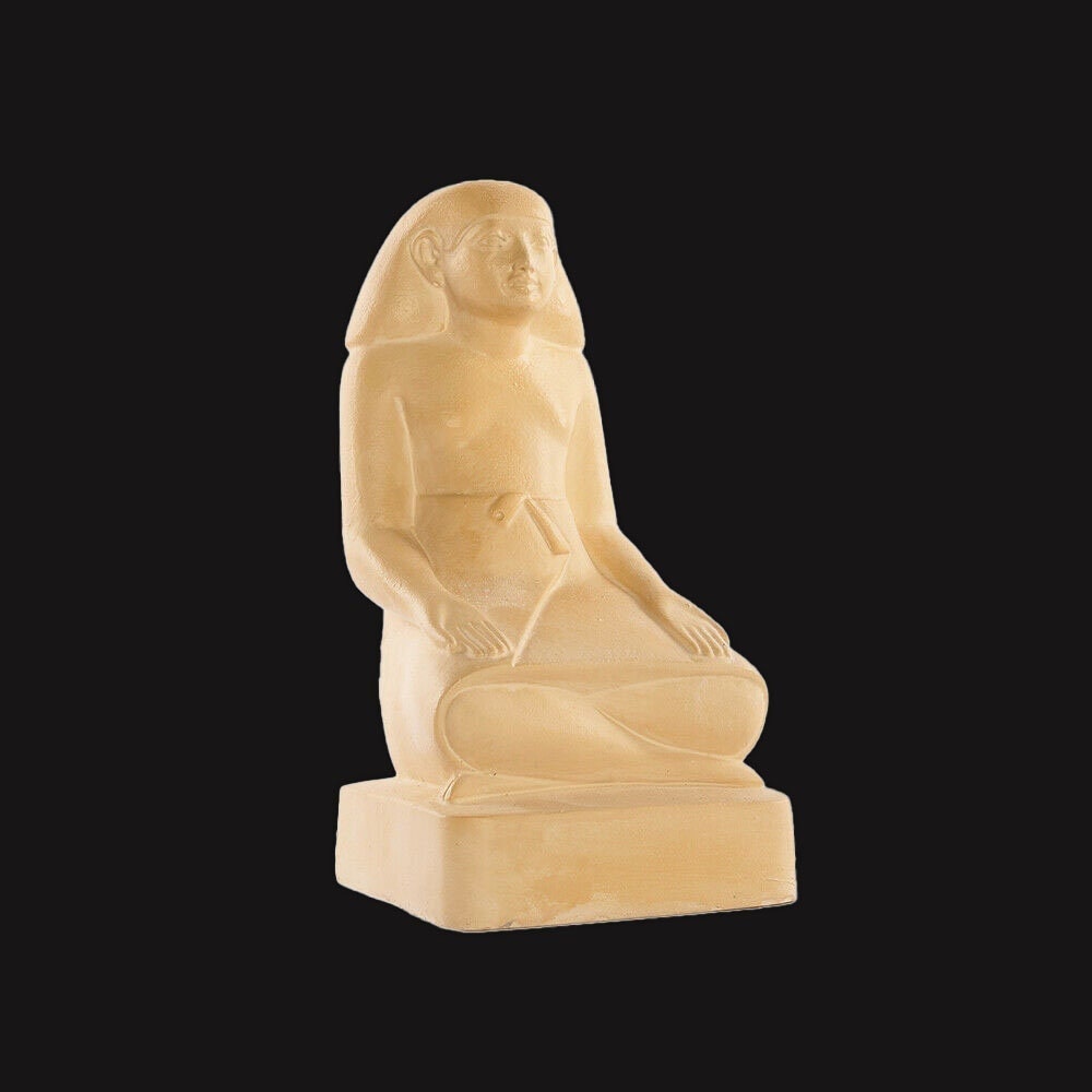 Ancient Egyptian Priest Statue Museum Reproduction with Certificate - Egyptology