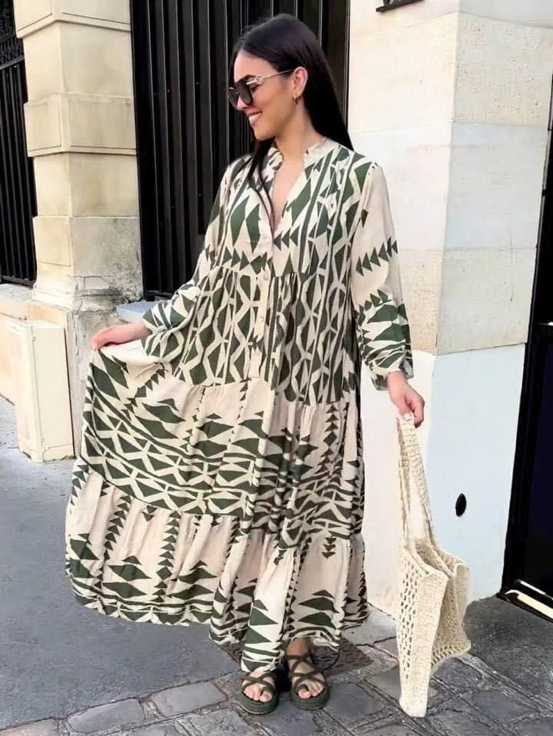 Trendy Egyptian Cotton Dress Egyptian Dress Exotic Dress A Etsy