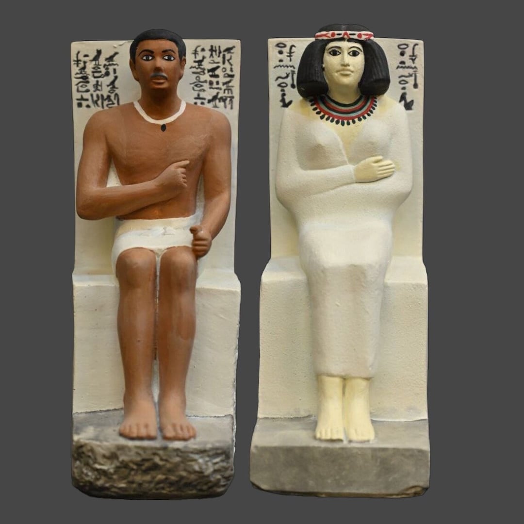 The Statues of Rahotep and Nofret Statue, Handmade Stuff Replica