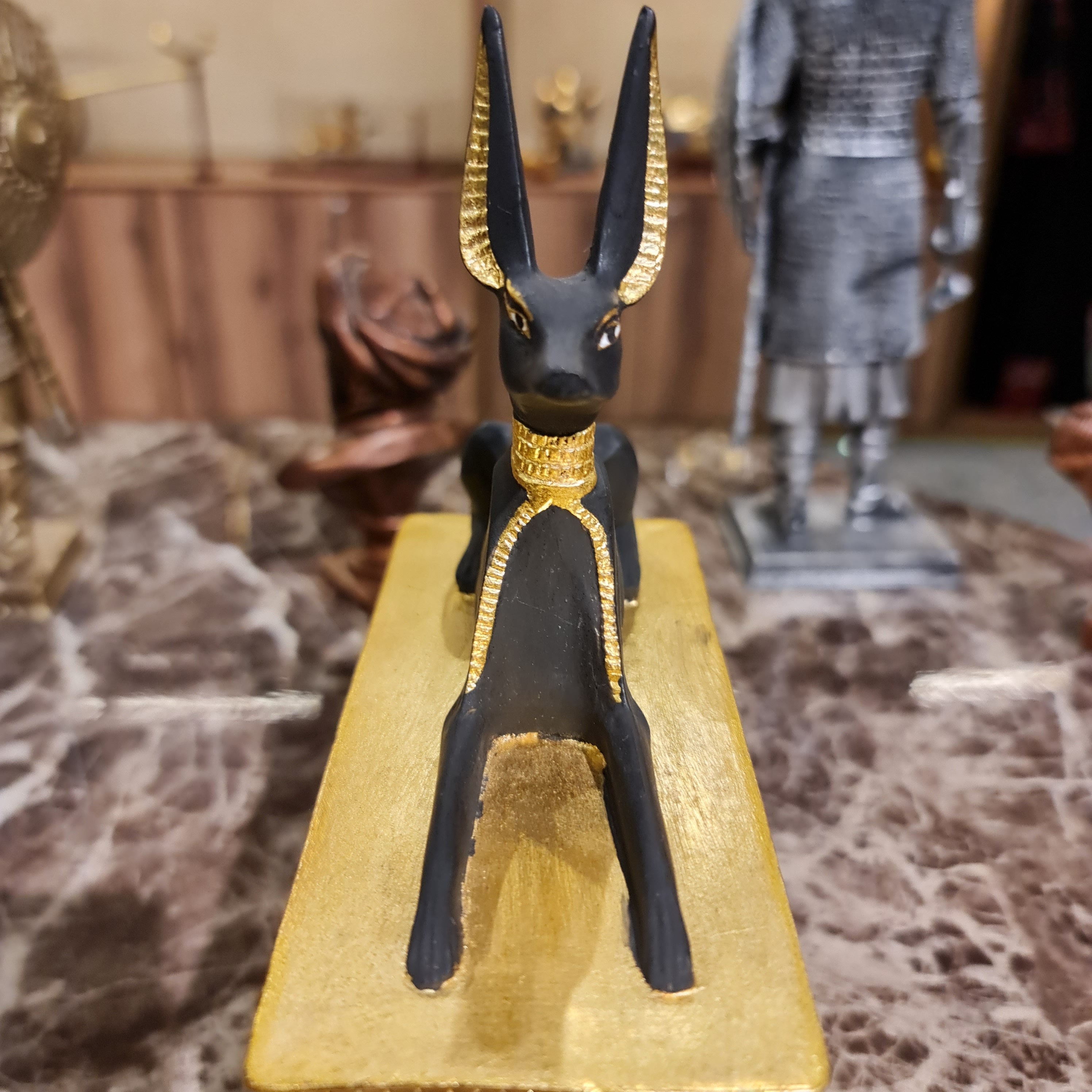 Egyptian God Anubis Collectible Statue (Large Size), God Of Death, Ancient Egypt, Museum Reproduction With Certificate.