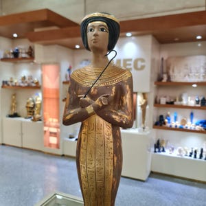 Masterpiece 2nd Golden Ushabti of The Young King Tutankhamun, Handcrafted Replica, Museum Reproduction with Certificate