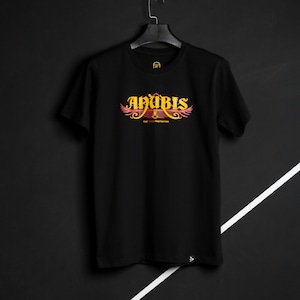 Elegant Anubis T-Shirt: Egyptian Mythology, 100% Egyptian Cotton