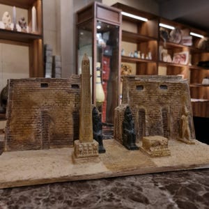 Egyptian Statue Luxor Temple Pharaohs, King Ramses II Colossi, Egyptian Replica, Ancient Egypt Decor, Archaeology Gift