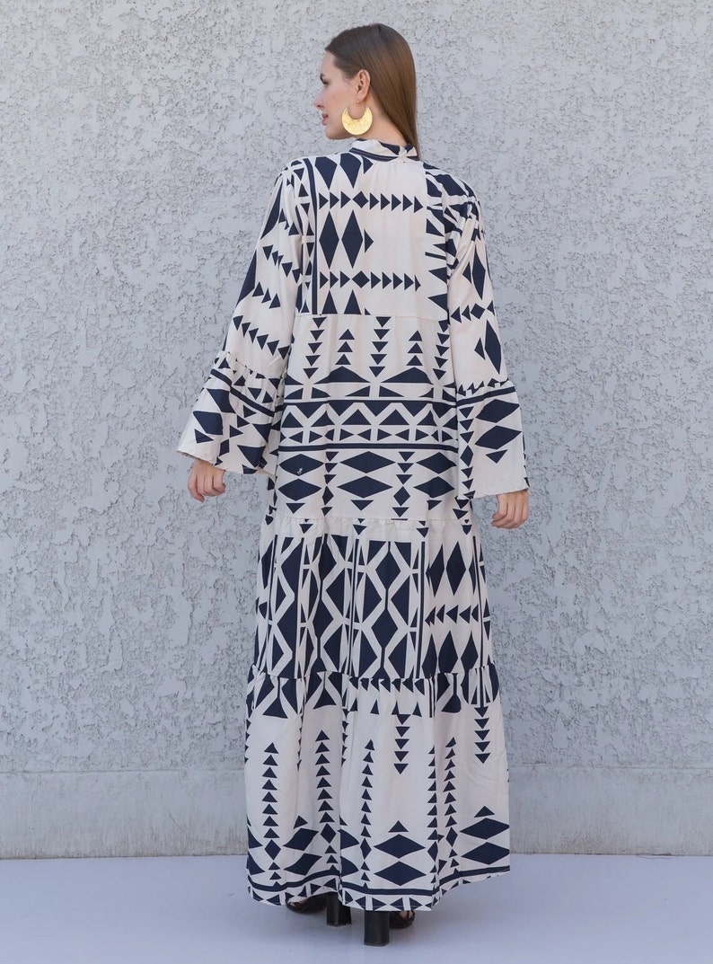 Trendy Egyptian Cotton Dress Egyptian Dress Exotic Dress A Etsy