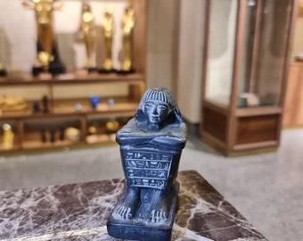 古代エジプトの立方体ブロック像、大型、証明書付き博物館複製 - Etsy 日本