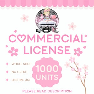 Commercial License Whole Shop, Commercial License All Designs/File Types, JosieTumblers Commercial License