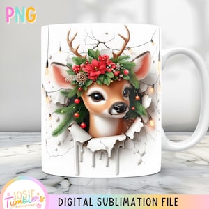 Christmas Mug Wrap, Christmas Mug Design Png, 11 oz Mug Wrap And 15 oz Mug Wrap, Winter Coffee Cup Design, Holiday Mug Sublimation Designs