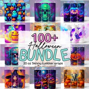100+ Halloween Bundle Tumbler Designs Bundle Tumbler Wraps For 20oz Skinny Sublimation Bundle Pumpkin Tumbler Wraps Digital Downloads PNG