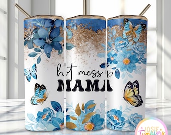 Mama Tumbler Wrap, 20oz Skinny Sublimation Tumbler Design, Mother's Day Sublimation Design Png, Floral Mom Wrap Tumbler Png Downloads